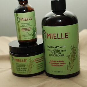 Mielle Organics Rosemary Mint Strengthening Hair Care Set Leave In Conditioner